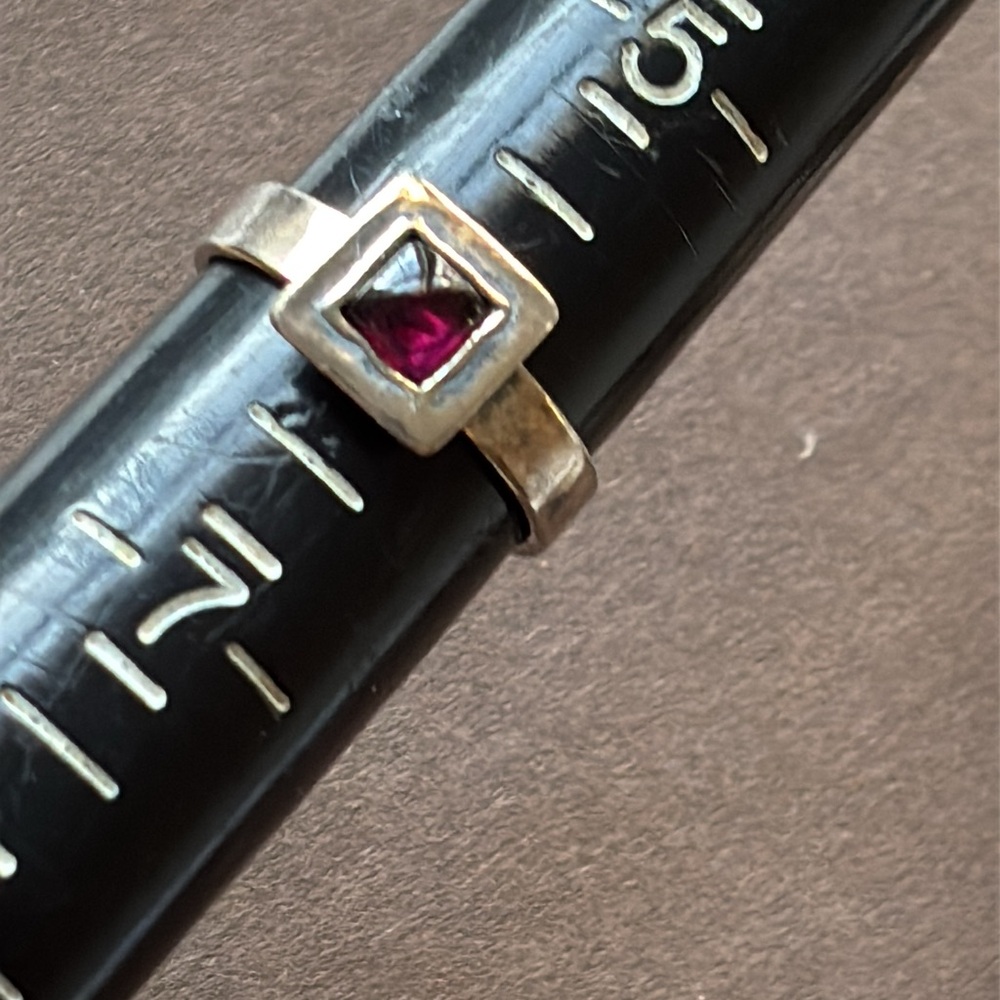 Silpada Stack Sterling Silver Garnet Ring - image 6